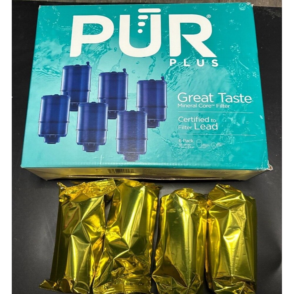 Genuine New With box 4 Pack PUR Plus Water Faucet Filter Replacement RF-9999